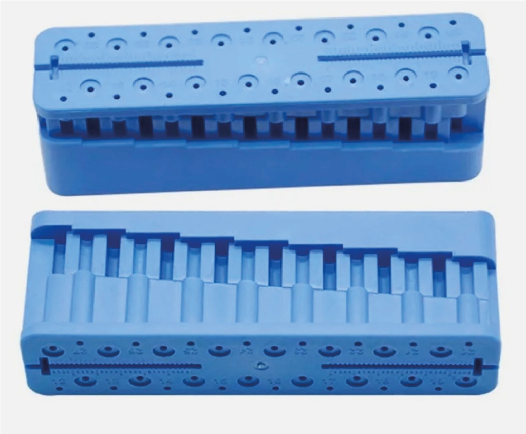 Endo Ruler Block Blue Dentamaze