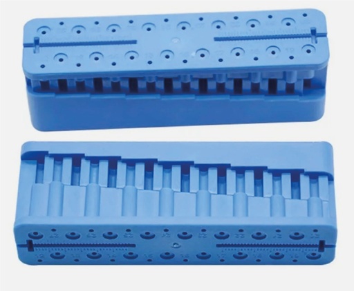 [455] Endo Ruler Block Blue Dentamaze
